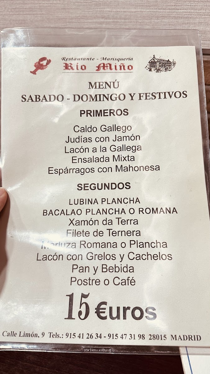 Menu Restaurante-Marisqueria Río Miño-8